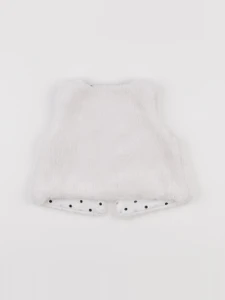 Jacadi - gilet blanc - 6 mois