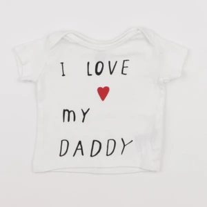 H&M - tee-shirt blanc - 1 mois