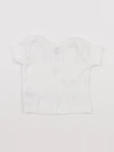 H&M - tee-shirt blanc - 1 mois