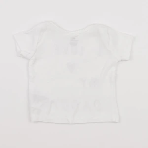 H&M - tee-shirt blanc - 1 mois