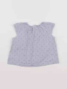 H&M - blouse bleu - 3/6 mois