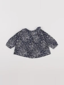 Jacadi - blouse bleu - 6 mois