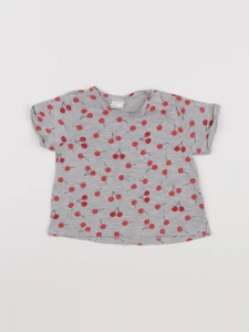 H&M - tee-shirt gris - 3/6 mois