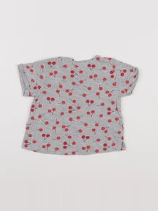 H&M - tee-shirt gris - 3/6 mois