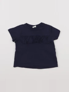 H&M - tee-shirt bleu - 3/6 mois