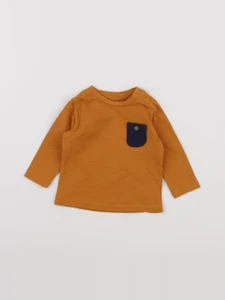 Vertbaudet - tee-shirt jaune - 3 mois