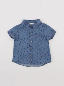 Tape à l'oeil - chemise bleu - 6 mois
