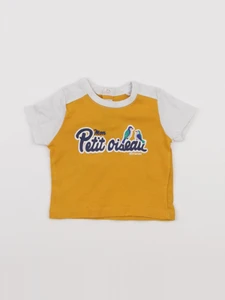 Petit Bateau - tee-shirt jaune - 6 mois