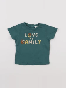 Tape à l'oeil - tee-shirt bleu - 6 mois