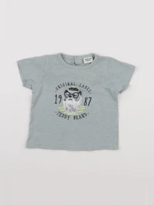 Tape à l'oeil - tee-shirt bleu - 6 mois