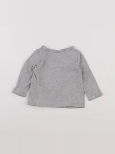 H&M - tee-shirt gris - 3/6 mois