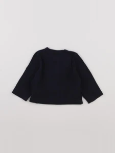 Petit Bateau - gilet bleu - 6 mois