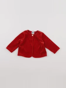 Petit Bateau - gilet rouge - 6 mois