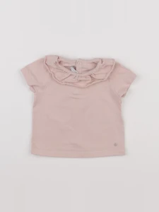 Petit Bateau - tee-shirt rose - 6 mois