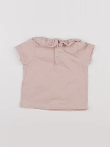 Petit Bateau - tee-shirt rose - 6 mois