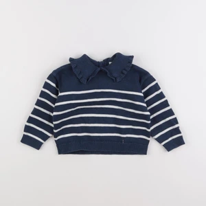 Vertbaudet - pull bleu - 24 mois