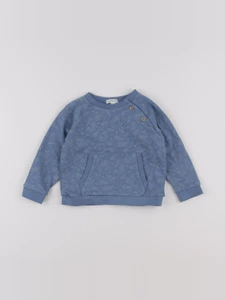 Vertbaudet - sweat bleu - 18 mois