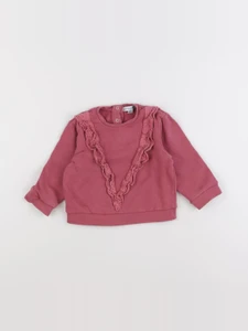 Vertbaudet - sweat rose - 18 mois