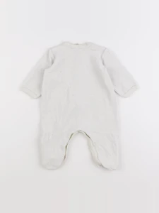 Petit Bateau - pyjama velours gris - 6 mois