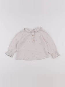 Monoprix - blouse beige, or - 3 ans