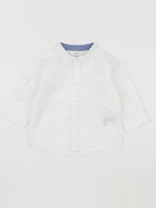 H&M - chemise blanc - 6/9 mois