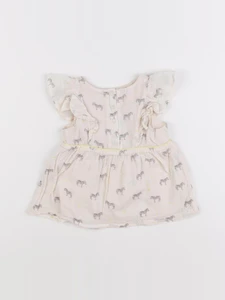 Tape à l'oeil - robe beige - 6 mois