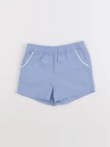 H&M - short bleu - 3/6 mois