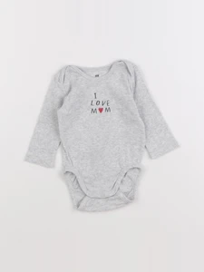 H&M - body gris - 1 mois