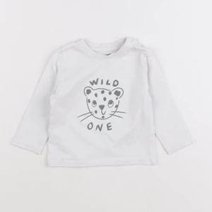 Vertbaudet - tee-shirt blanc - 6 mois