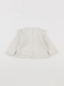 Vertbaudet - sweat beige - 6 mois