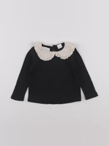 Zara - tee-shirt noir - 12/18 mois