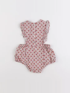 Monoprix - combinaison rose - 6/9 mois