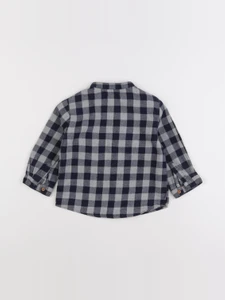 Boutchou - chemise bleu, gris - 18 mois