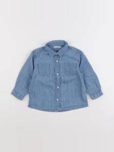 Boutchou - chemise bleu - 18 mois
