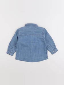 Boutchou - chemise bleu - 18 mois