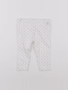 Petit Bateau - legging volants au dos blanc - 12 mois