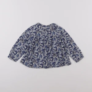 Zara - blouse bleu - 9/12 mois