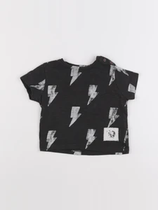Zara - tee-shirt gris - 3/6 mois