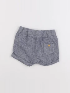 H&M - short bleu - 4/6 mois