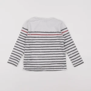 IKKS - tee-shirt blanc, gris - 3 ans