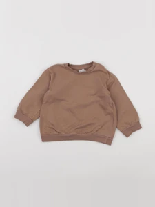 H&M - sweat marron - 18 mois