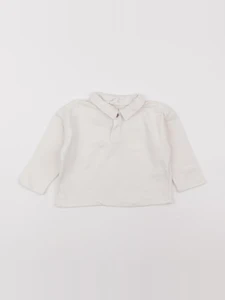 H&M - polo blanc - 9/12 mois