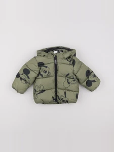 H&M - doudoune vert - 6/9 mois