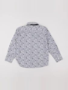 Vertbaudet - chemise blanc, bleu - 8 ans
