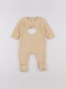 La Redoute - pyjama velours jaune - 9 mois