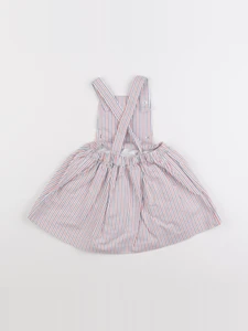 Jacadi - robe blanc, bleu, rouge - 18 mois