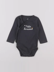 La Redoute - body gris - 9 mois