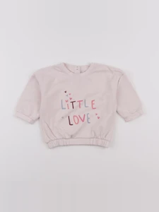 La Redoute - sweat rose - 9 mois