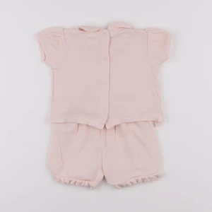 Vertbaudet - pyjama coton rose - 6 mois