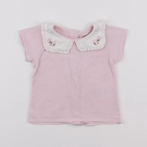 Vertbaudet - tee-shirt rose - 9 mois
